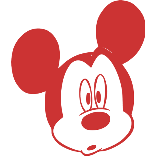 Persian red mickey mouse 36 icon - Free persian red Mickey Mouse icons