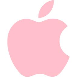 Pink apple icon - Free pink site logo icons