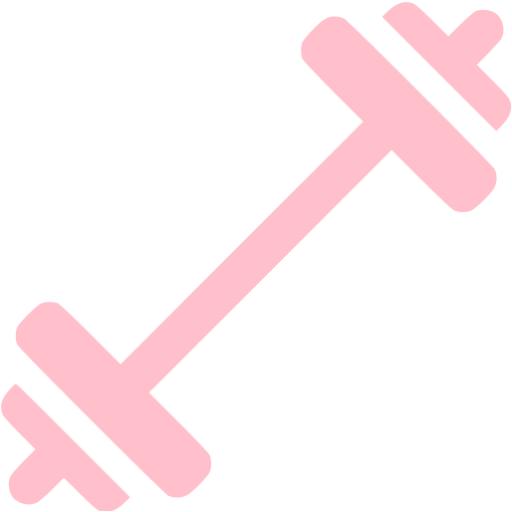 Pink barbell icon - Free pink barbell icons