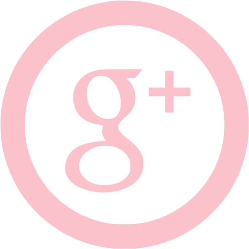 Pink google plus 5 icon - Free pink social icons