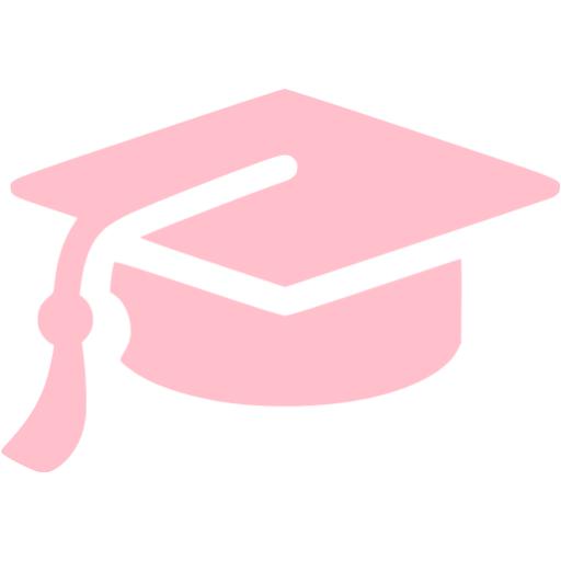 graduation cap background pink