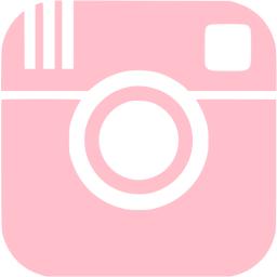light pink social media icons