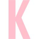 Pink letter k icon - Free pink letter icons