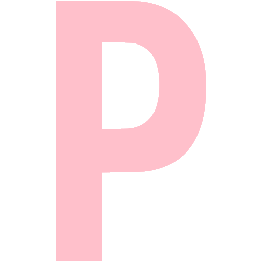 Pink Letter P Icon Free Pink Letter Icons