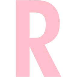 Pink letter r icon - Free pink letter icons