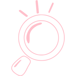 Pink magnifying glass icon - Free pink magnifying glass icons