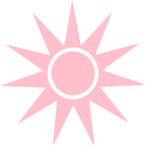 Pink Sun Icon Free Pink Sun Icons