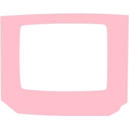 Pink television 12 icon - Free pink television icons