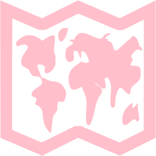 Pink World Map Icon Free Pink Map Icons - light pink world map roblox