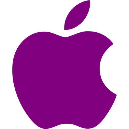 Purple apple icon - Free purple site logo icons