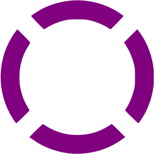 Purple circle dashed 4 icon - Free purple shape icons