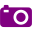 Purple compact camera icon - Free purple camera icons