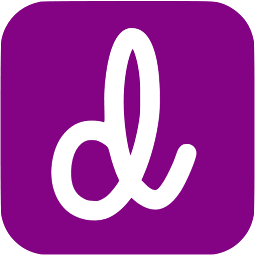 Purple dribbble 6 icon - Free purple social icons