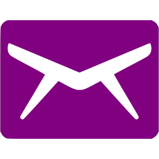 Purple email 3 icon - Free purple email icons
