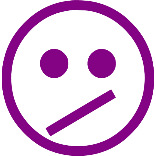 Purple emoticon 16 icon - Free purple emoticon icons