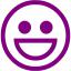 Purple emoticon 24 icon - Free purple emoticon icons
