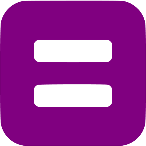 purple equal sign
