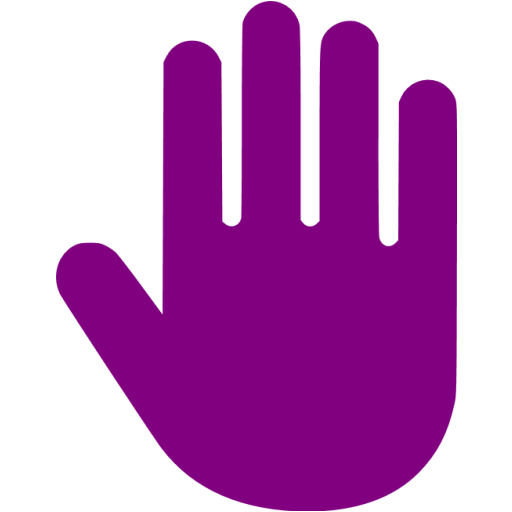 Purple hand cursor icon - Free purple cursor icons