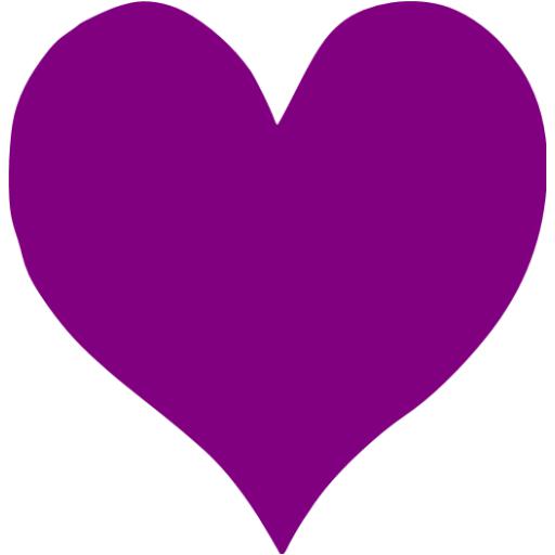 Purple heart 48 icon - Free purple heart icons