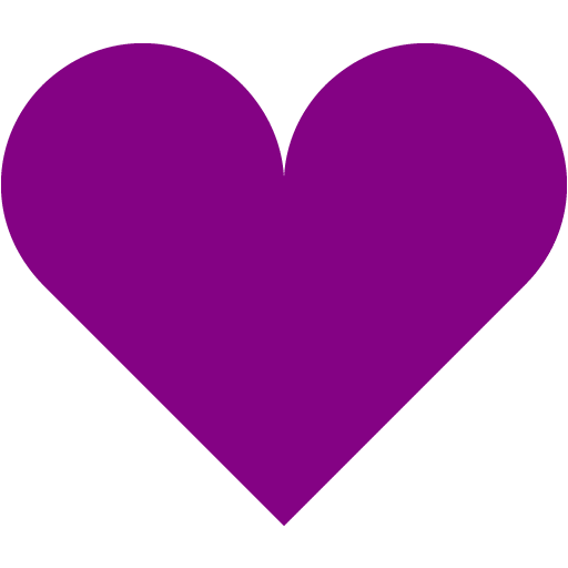 Purple heart 5 icon - Free purple heart icons