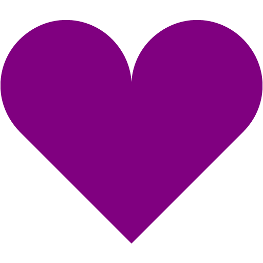 Purple heart 5 icon - Free purple heart icons