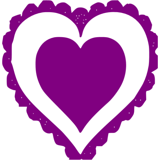 Purple heart 52 icon - Free purple heart icons