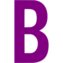 Purple letter b icon - Free purple letter icons