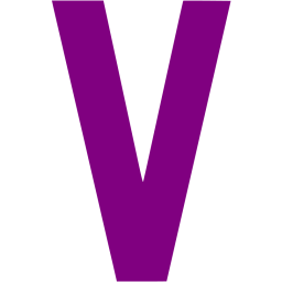 Purple letter v icon - Free purple letter icons