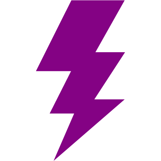 Purple lightning bolt icon - Free purple lightning bolt icons