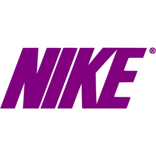 purple nike logo