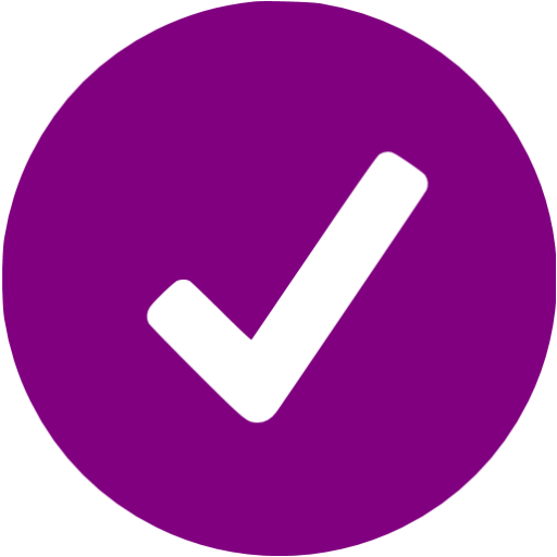 Purple Ok Icon Free Purple Check Mark Icons