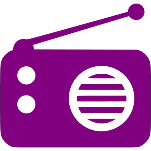 Purple radio 2 icon - Free purple radio icons