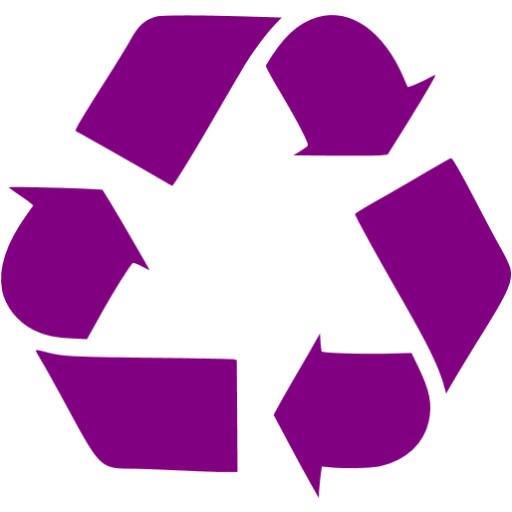 Purple recycle 2 icon - Free purple recycle icons
