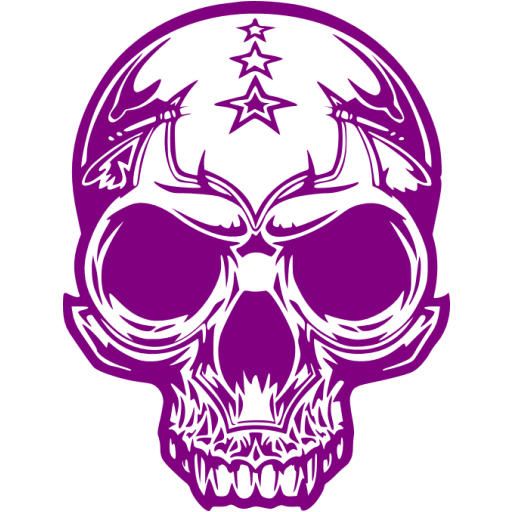 Purple skull 61 icon - Free purple skull icons