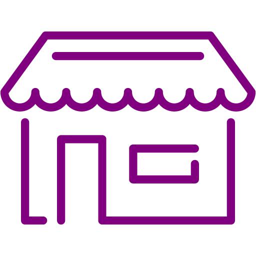 Purple store icon - Free purple store icons