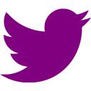 purple twitter logo