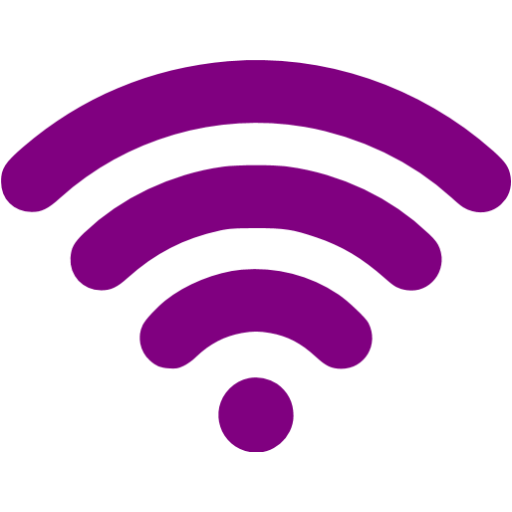 Purple wireless icon - Free purple wireless icons