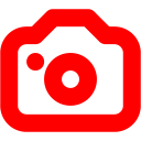 Red camera 5 icon - Free red camera icons