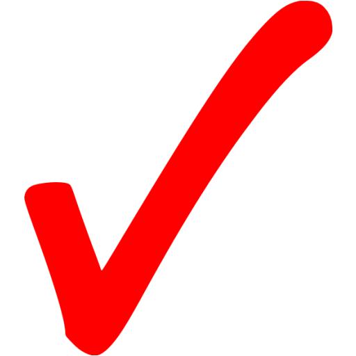 Red check mark 7 icon - Free red check mark icons