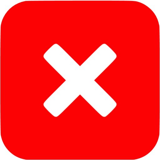 Red close window icon - Free red cancel icons