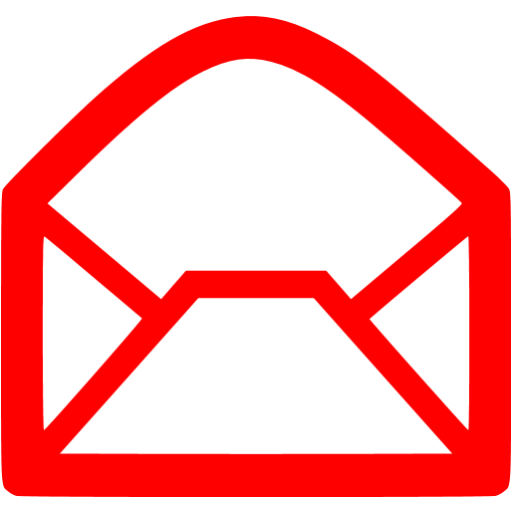 Red email icon - Free red email icons