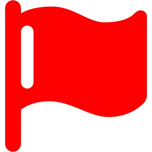 Red flag 3 icon - Free red flag icons