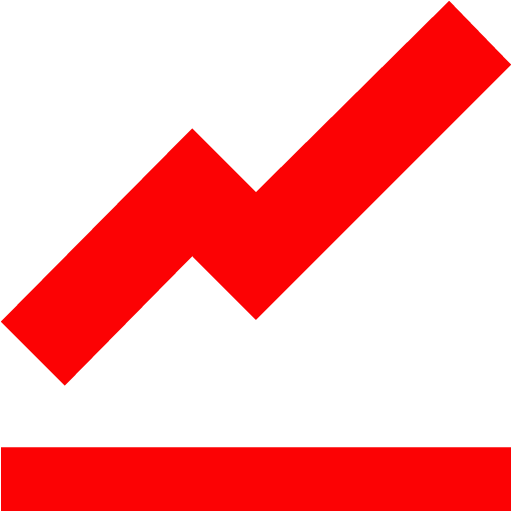 Red graph icon - Free red chart icons