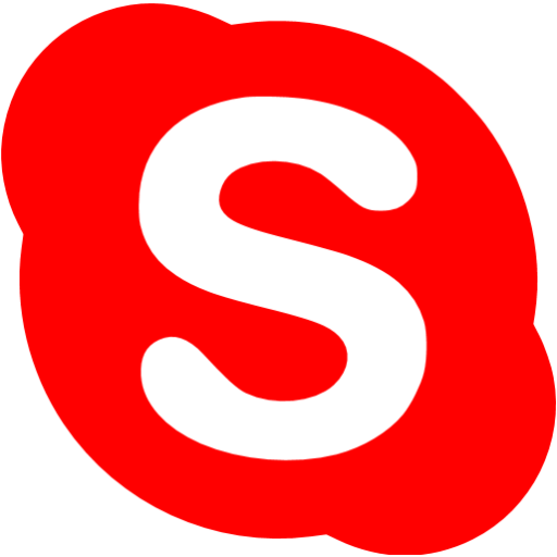 Red skype icon - Free red site logo icons