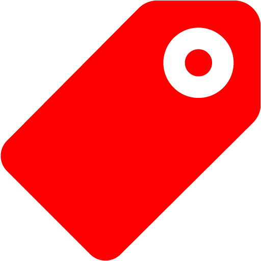 Red tag 5 icon - Free red tag icons