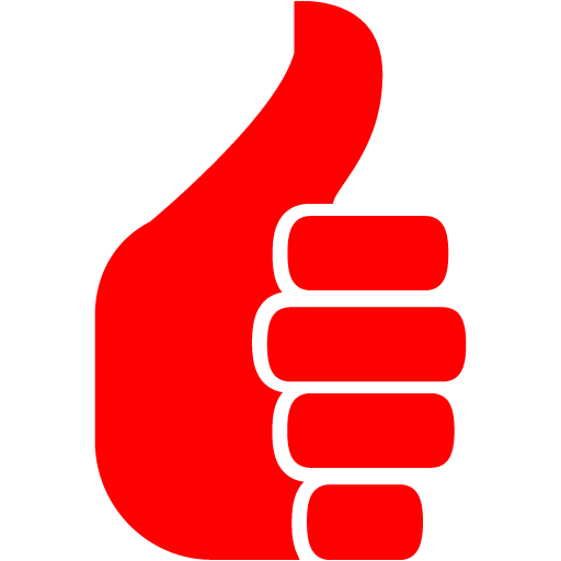 Red Thumbs Up 3 Icon Free Red Thumbs Up Icons