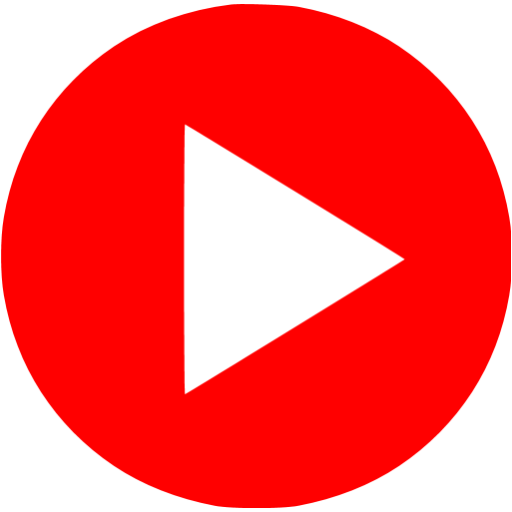 Red video play icon - Free red video icons