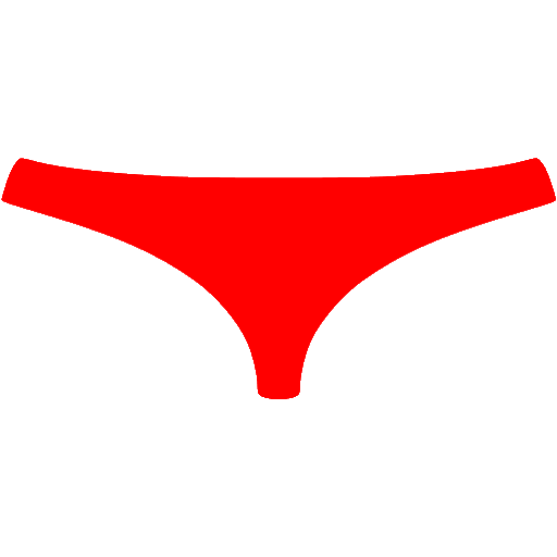 Red womens underwear icon - Free red clothes icons