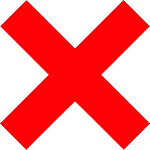 Red cross marks icons on transparent background PNG - Similar PNG