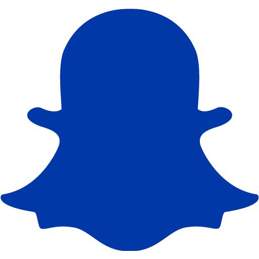 Royal azure blue snapchat 2 icon - Free royal azure blue social icons